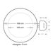 Intex Pure Spa Greywood Deluxe opblaasbare jacuzzi 4 persoons - afmetingen