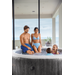Intex Pure Spa Greywood Deluxe opblaasbare jacuzzi 6 persoons - afmetingen