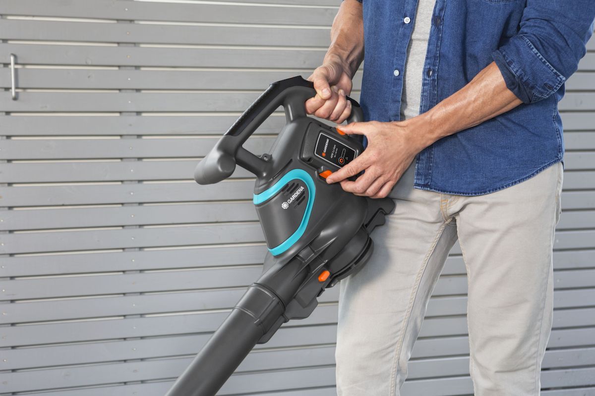Gardena PowerJet 40-Li accu bladblazer bedieningspaneel