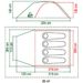 Coleman Kobuk Valley 4 koepeltent floor plan