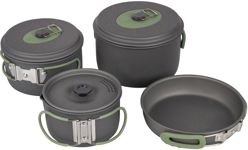 Bo-Camp Explorer Hard anodized pannenset - 4 delig
