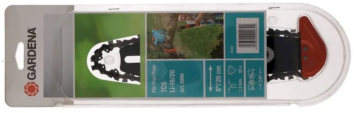 Gardena zaagblad met ketting - verpakking