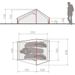 Vaude Power Lizard Seamless 2-3 tunneltent - 2/3 persoons floorplan