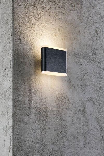 Nordlux Akron 11 led wandlamp buiten zwart