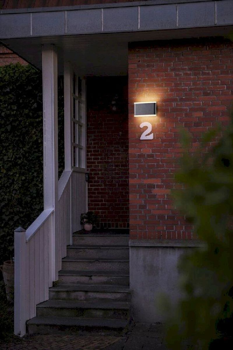 Nordlux Akron 17 led wandlamp buiten zwart