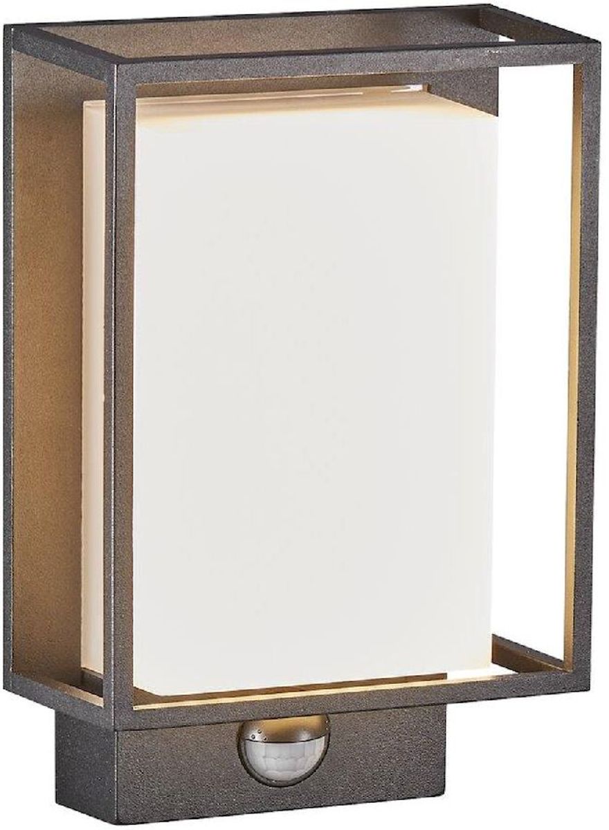 Nordlux Nestor Sensor led wandlamp buiten zwart