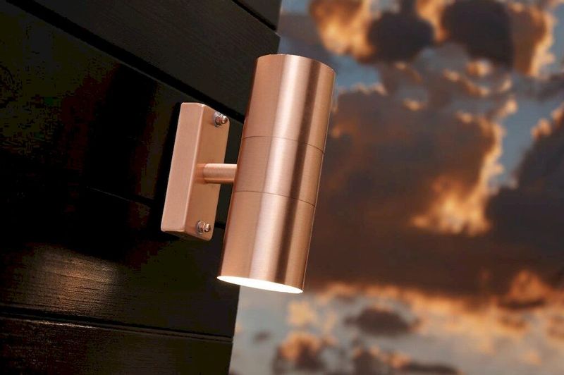 Nordlux Tin Duo GU10 wandlamp buiten koper
