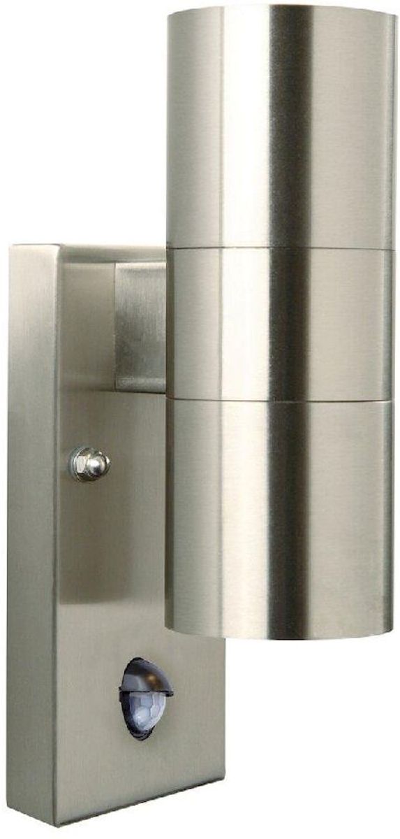 Nordlux Tin Duo Sensor GU10 wandlamp buiten inox