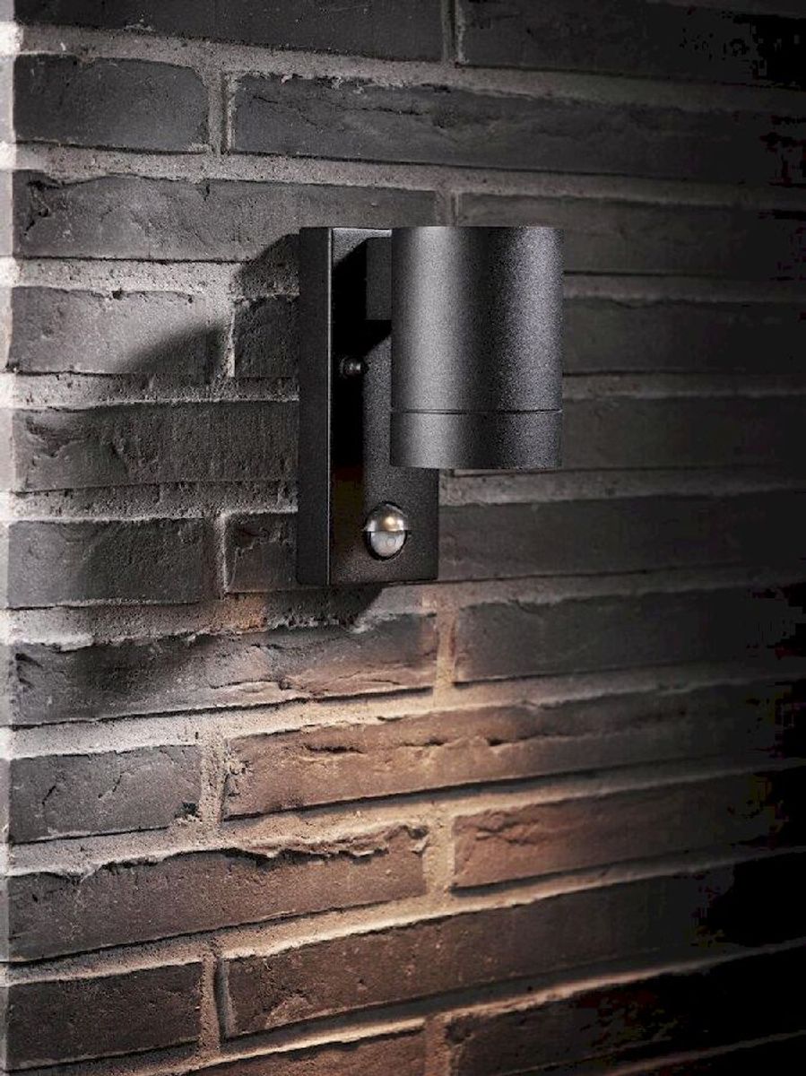 Nordlux Tin Maxi Sensor GU10 wandlamp buiten zwart