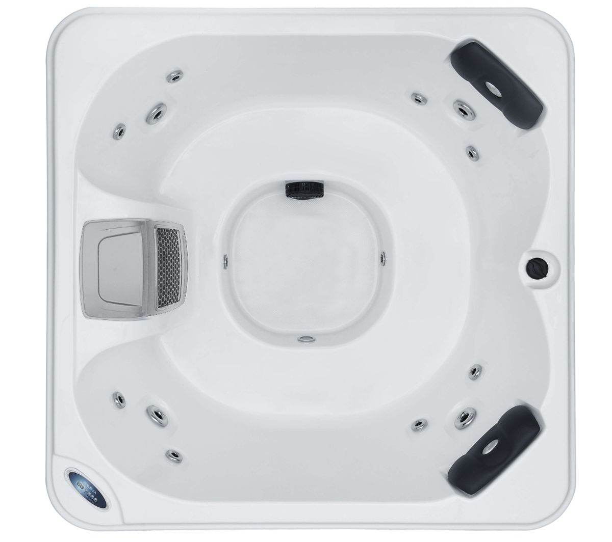 W'eau 4 persoons jacuzzi - bovenaanzicht