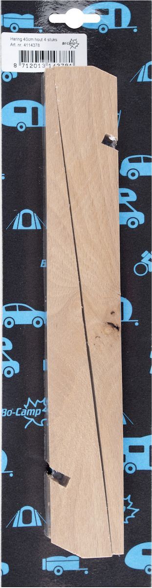Bo-Camp houten haring 40 cm - 4 stuks
