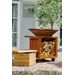Ofyr Classic Storage Corten 100 Pro hout opslag