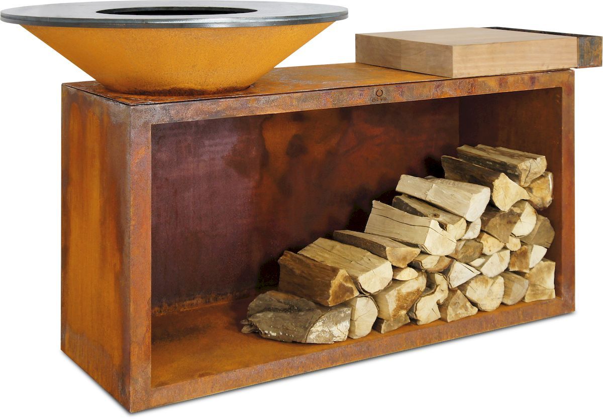 Ofyr Island Corten 85-100 Teak Wood