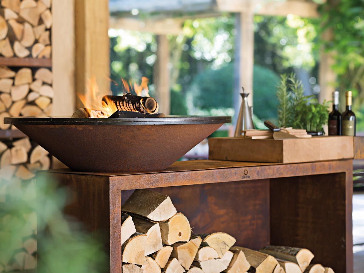 OFYR Island Corten 100 Teak Wood  