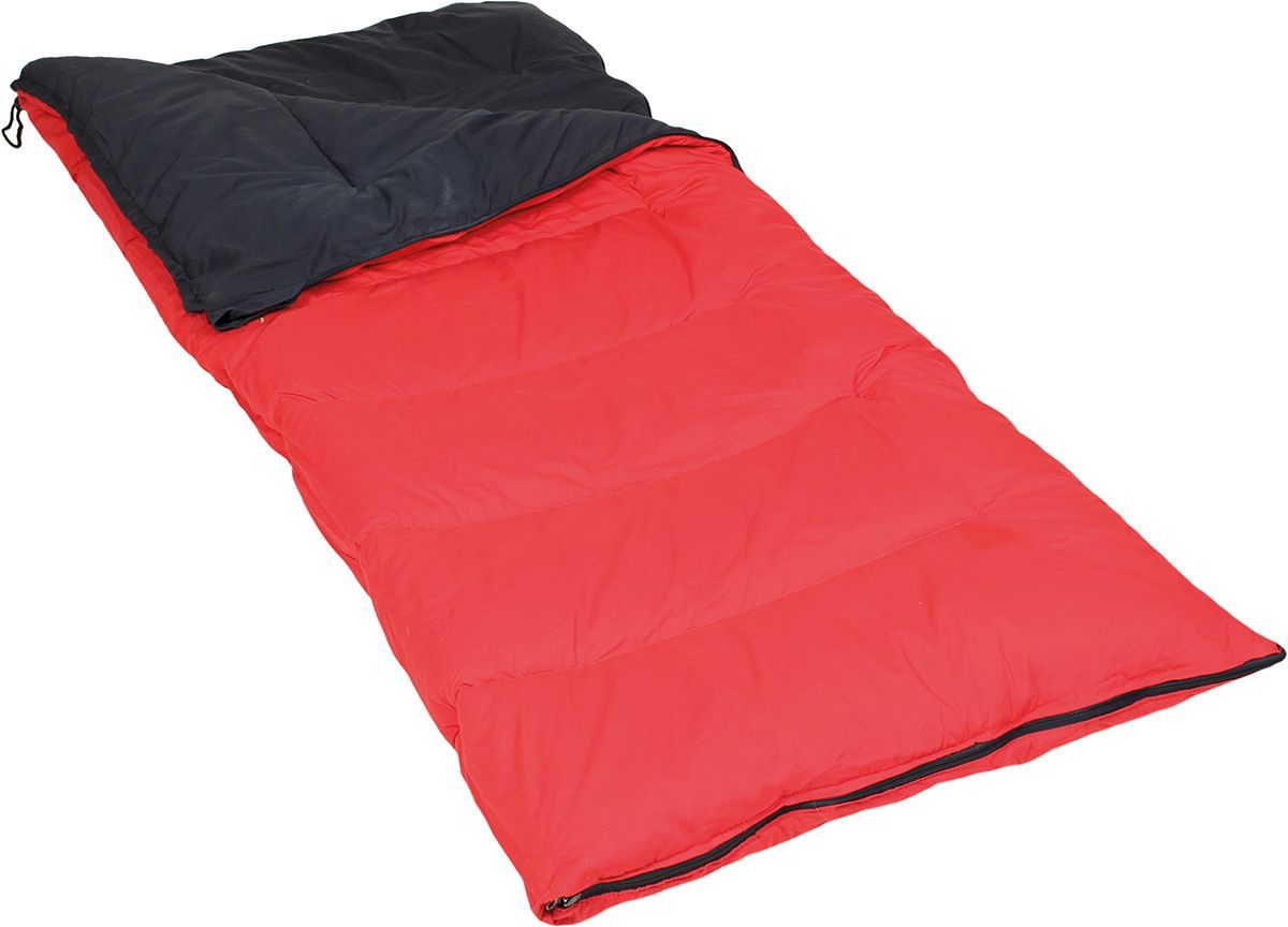 Polydaun pelikaan slaapzak rood