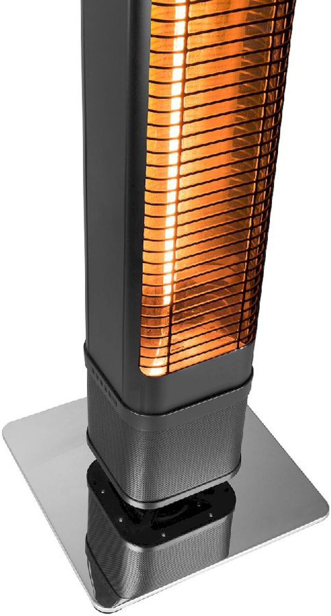 Eurom Heat and Beat Tower terrasverwarmer op de grond