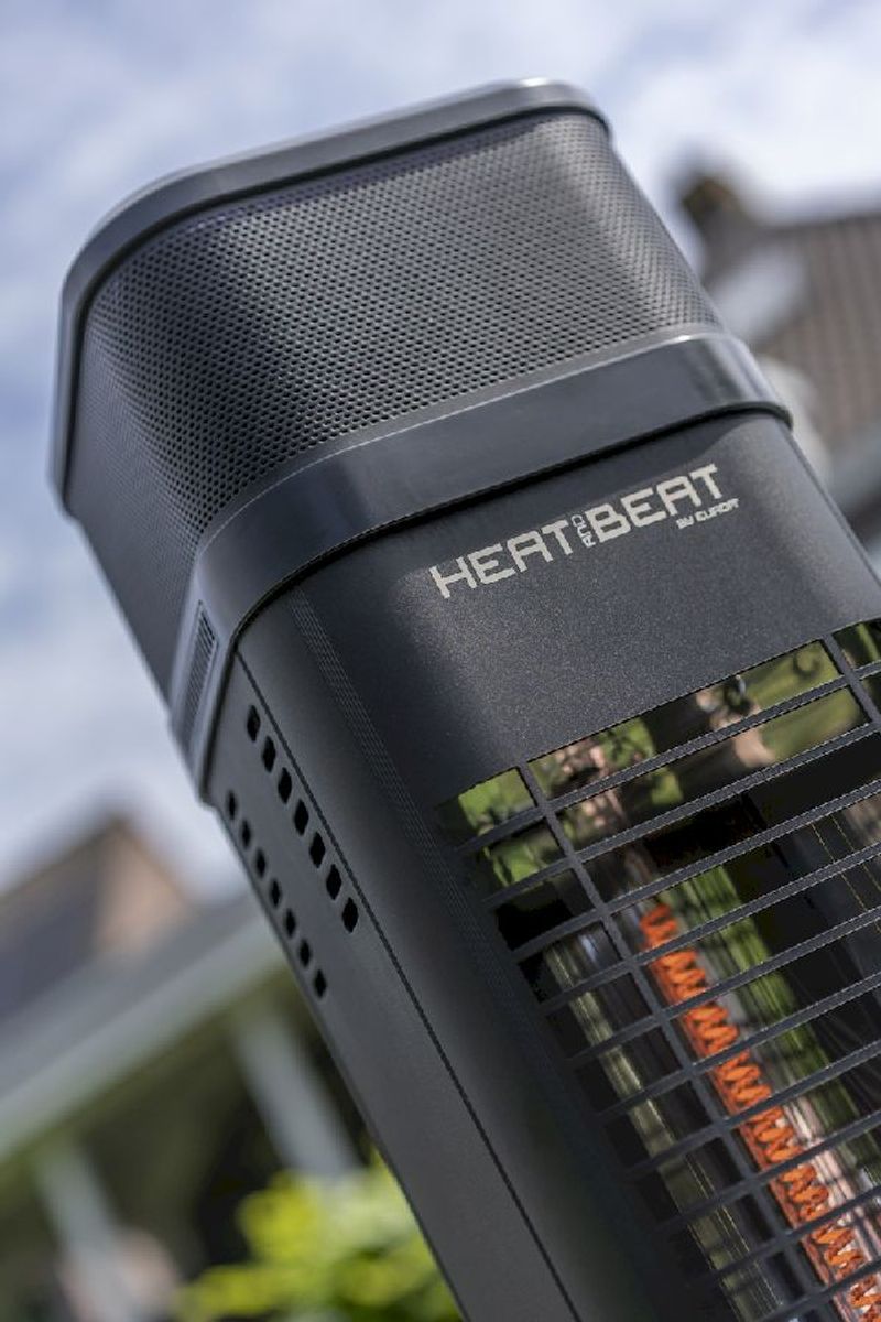 Eurom Heat and Beat Tower terrasverwarmer, details