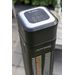 Eurom Heat and Beat Tower terrasverwarmer, details bovenkant