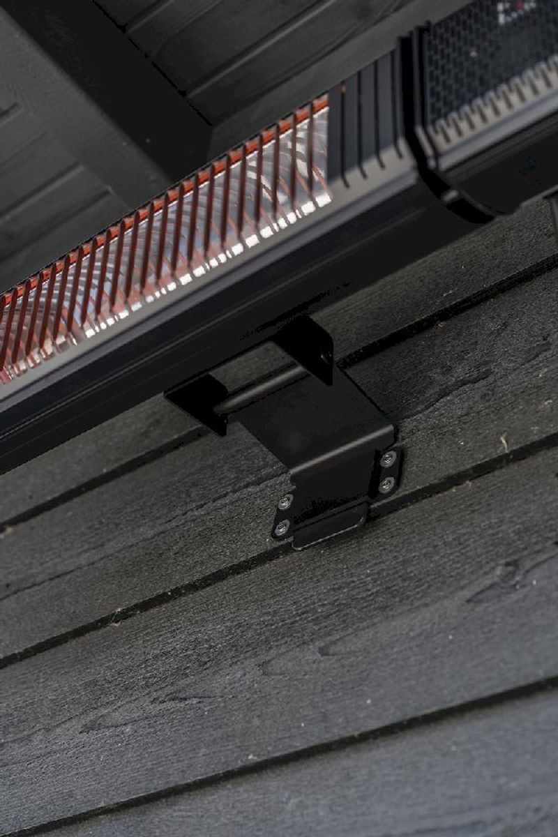 Eurom Heat and Beat zwart terrasverwarmer, sfeerfoto 2 onderkant