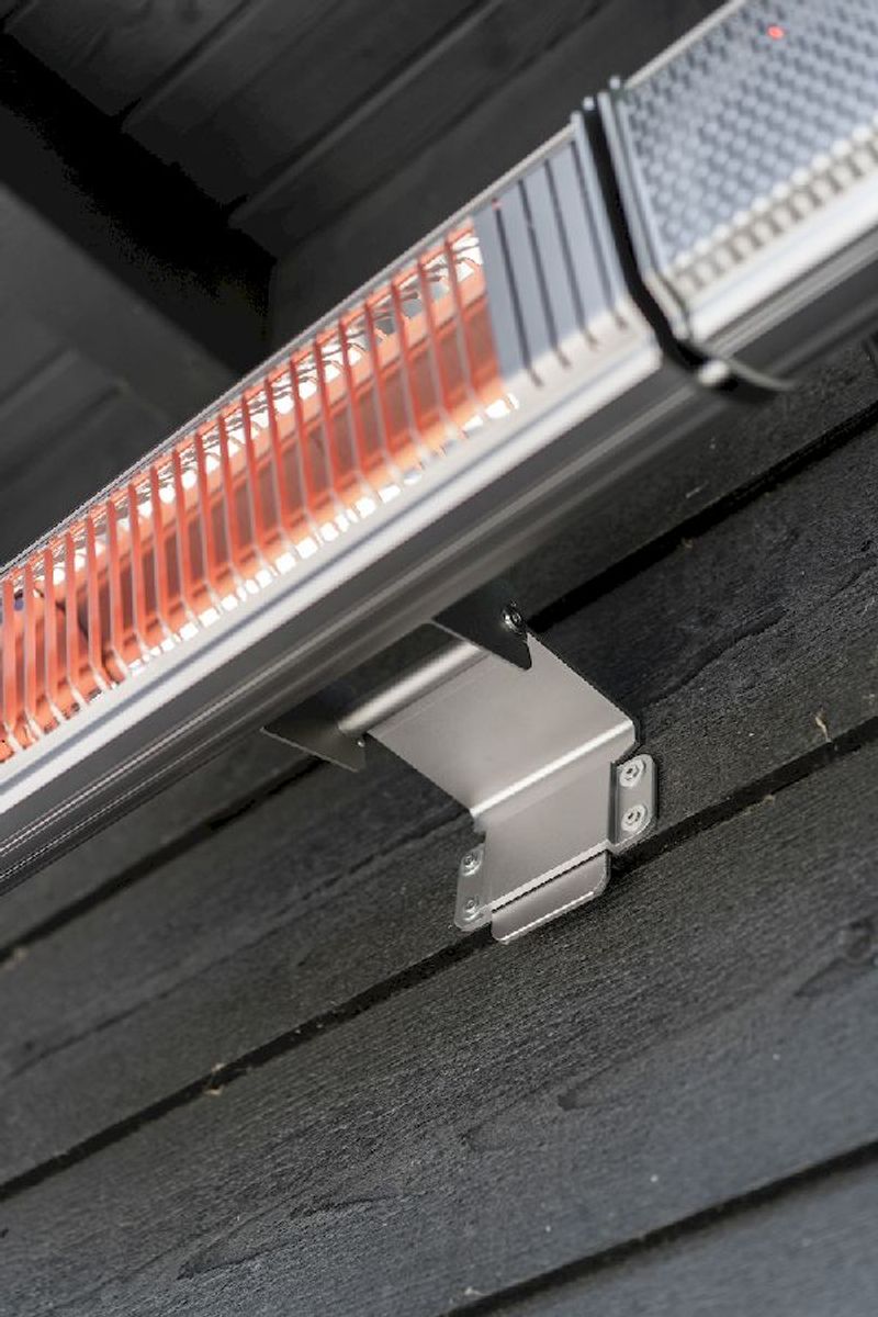 Eurom Heat and Beat grijs terrasverwarmer, sfeerfoto details