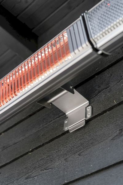 Eurom Heat and Beat grijs terrasverwarmer, sfeerfoto details