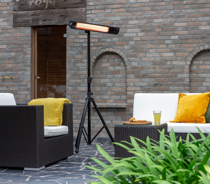 Eurom Floorstand Black standaard sfeer
