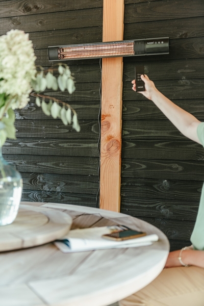 Sunred Heater Royal Diamond Dark Wall 2500 terrasverwarmer - remote control