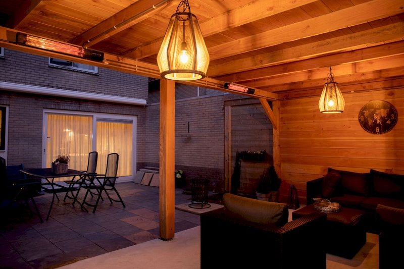 Sunred Heater Royal Diamond Dark Wall 2500 terrasverwarmer