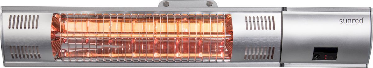 Sunred Heater Royal Diamond Silver Wall 2000 terrasverwarmer