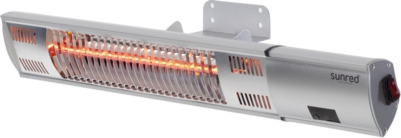 Sunred Heater Royal Diamond Silver Wall 2000 terrasverwarmer