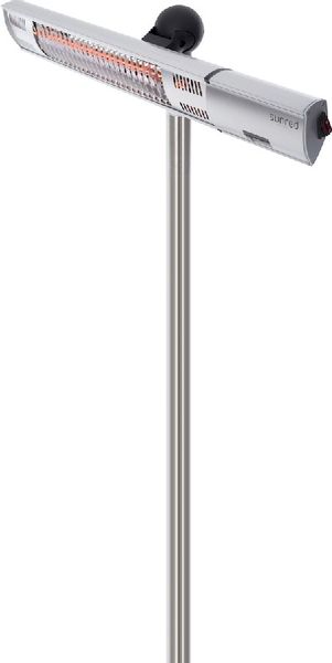 Sunred Heater Royal Diamond Silver Standing 2000 terrasverwarmer kantelbaar