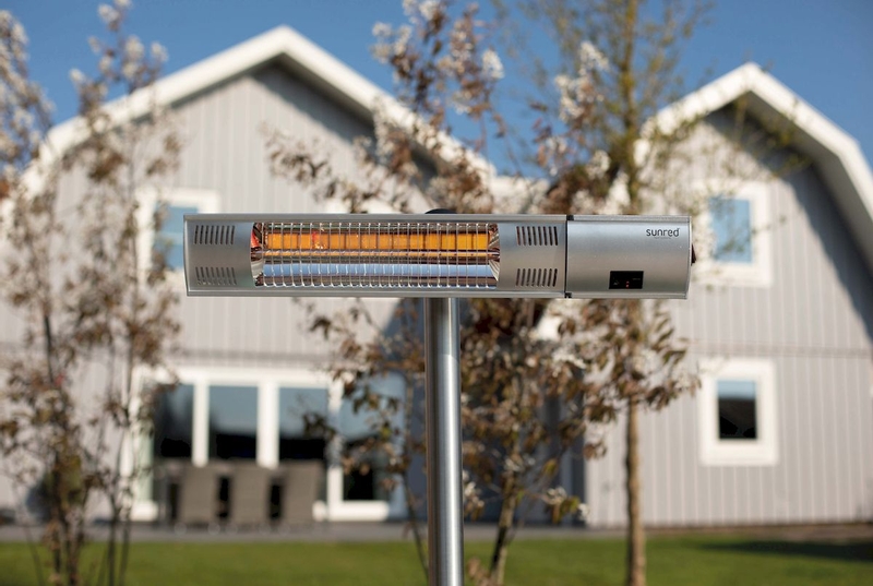 Sunred Heater Royal Diamond Silver Standing 2000 terrasverwarmer