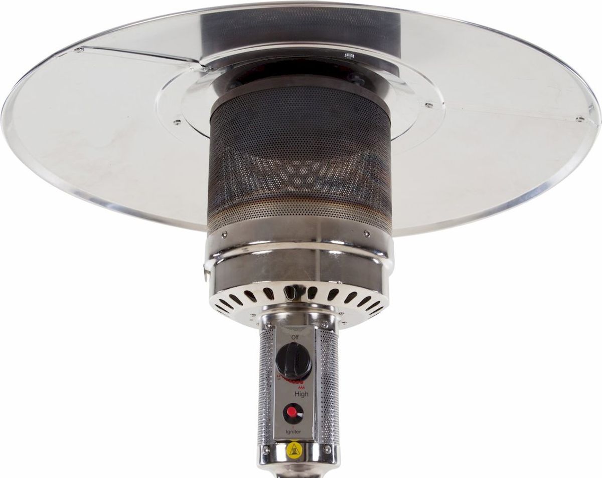 Sunred Sargas Gas Heater Stainless Steel 14.000 terrasverwarmer bovenkant