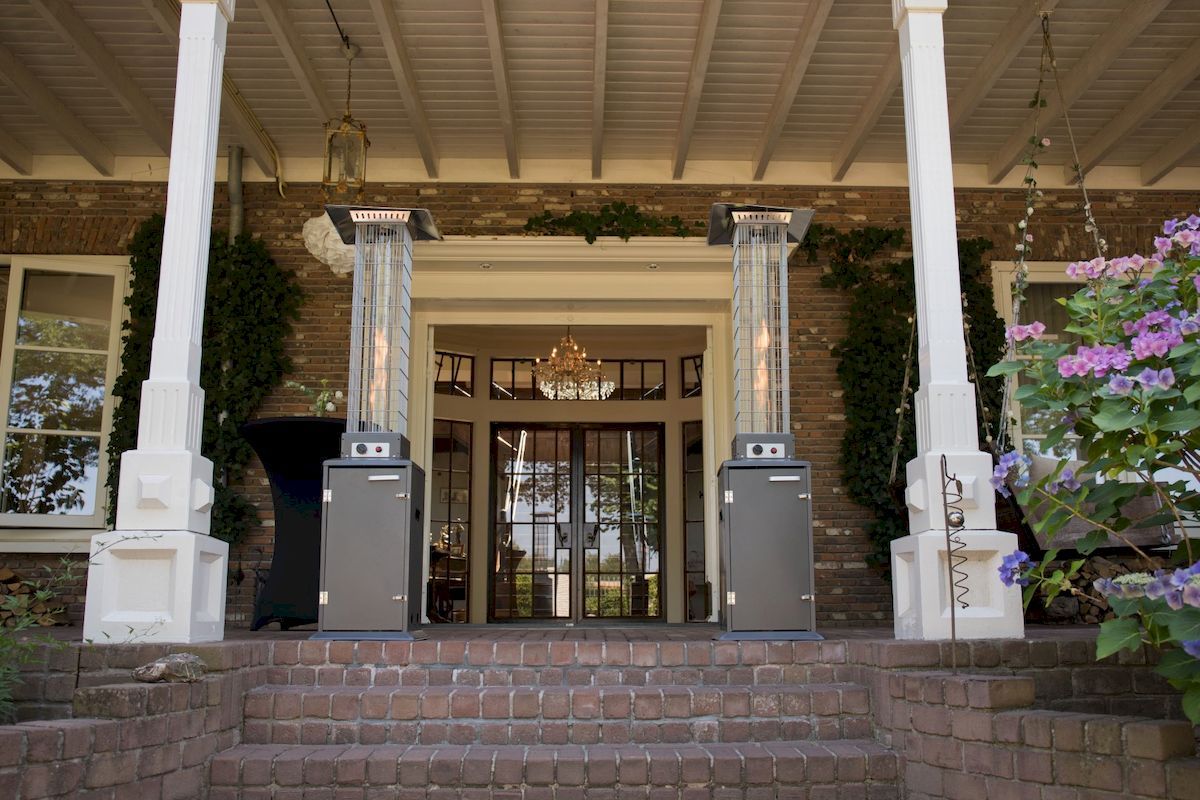 Sunred Atria Flame Torch Grey 11.000 terrasverwarmer buiten