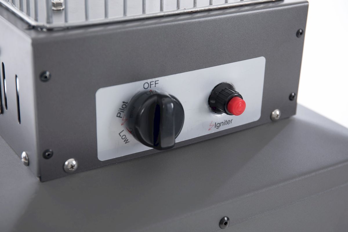 Sunred Atria Flame Torch Grey 11.000 terrasverwarmer draaiknop