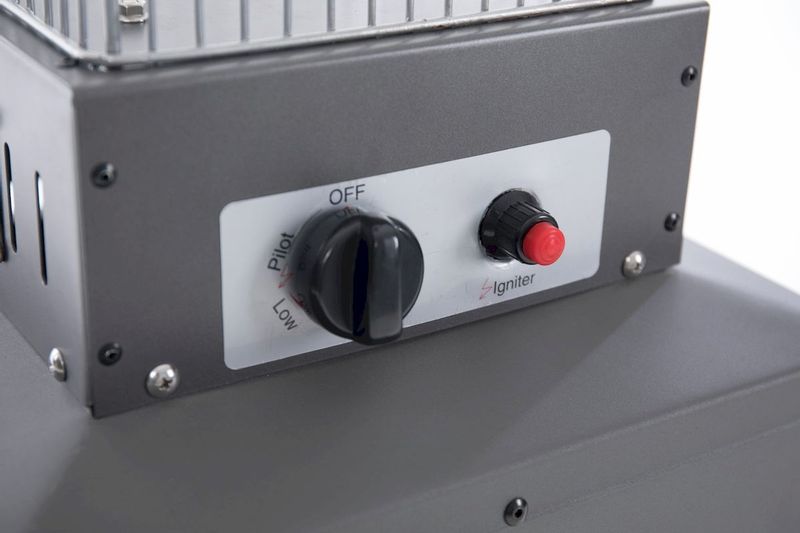 Sunred Atria Flame Torch Grey 11.000 terrasverwarmer draaiknop