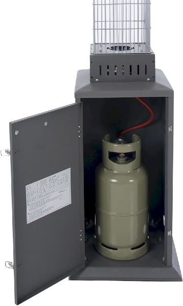 Sunred Atria Flame Torch Grey 11000 terrasverwarmer - gasfles