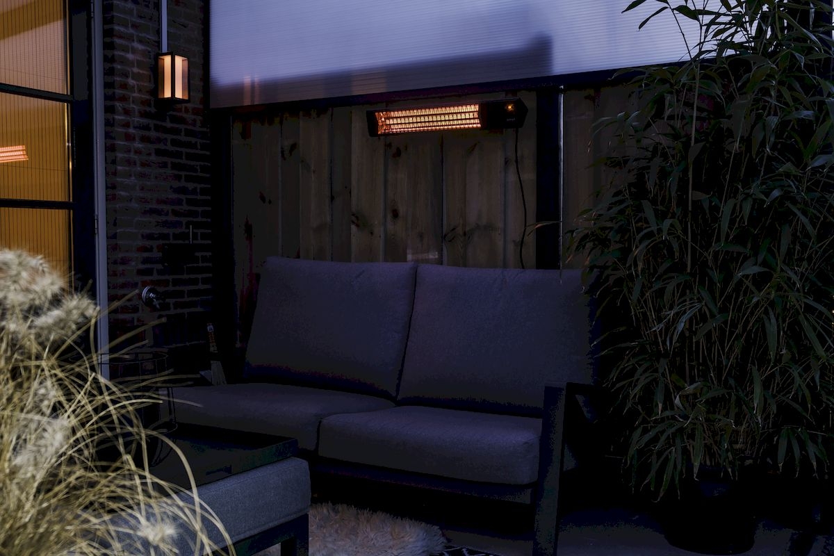 Sunred Heater Professional Smart Royal Diamond Dark Wall 2500 terrasverwarmer