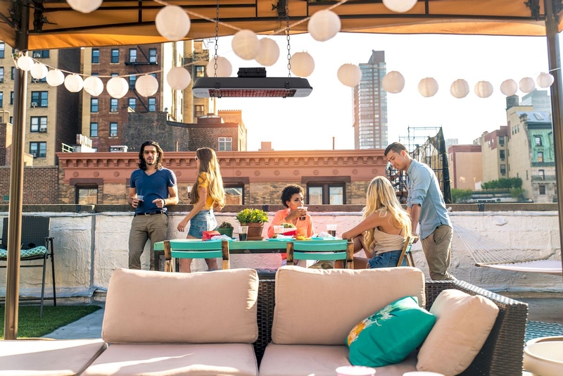 Sunred Heater Royal Diamond Dark Vintage Hanging 2500 terrasverwarmer