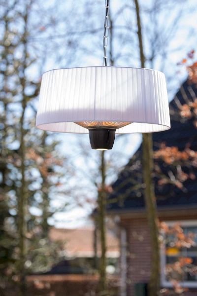 Sunred Heater Artix Compact Hanging White 1500 terrasverwarmer buiten