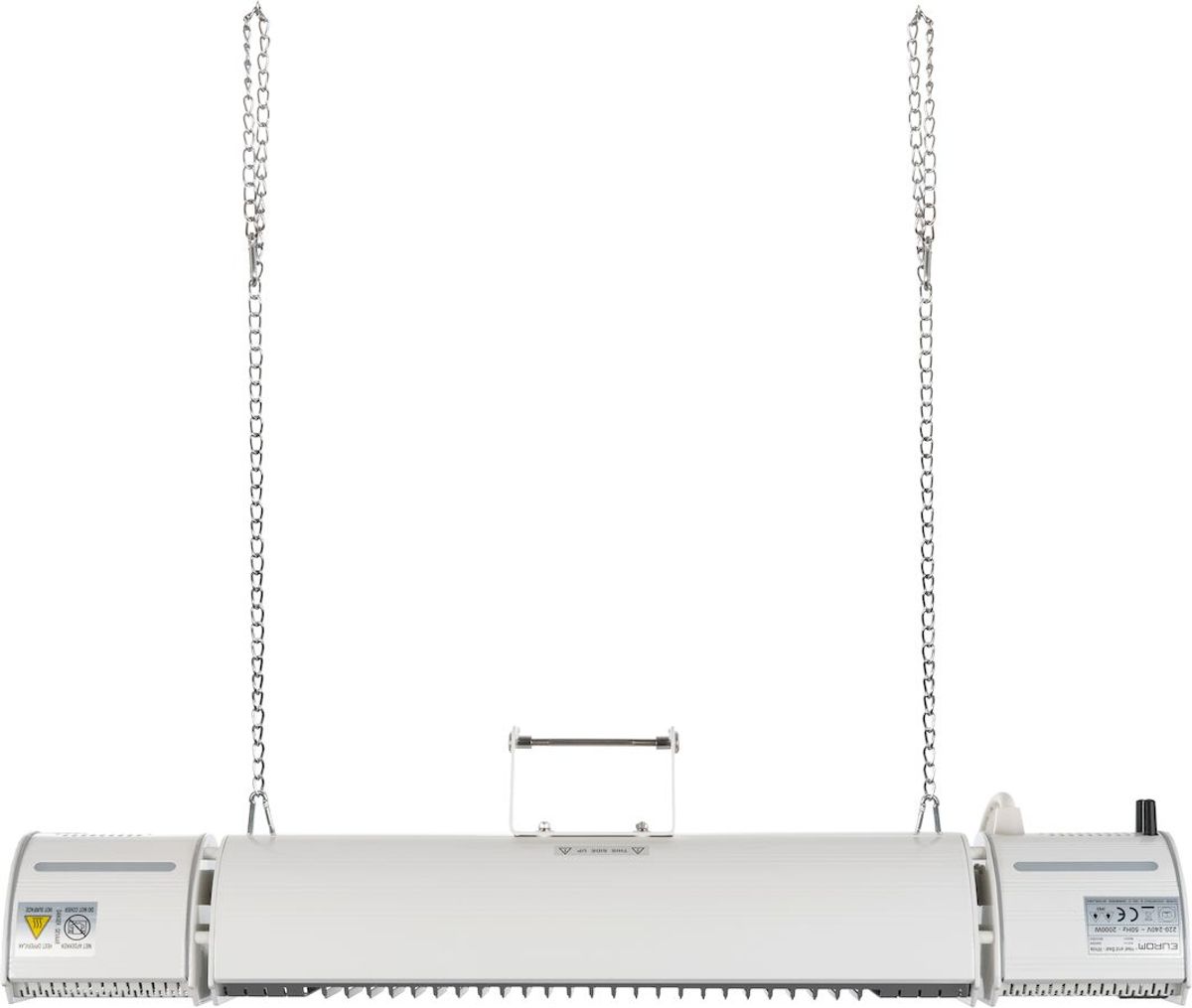 Eurom Heat and Beat wit terrasverwarmer ophangsysteem