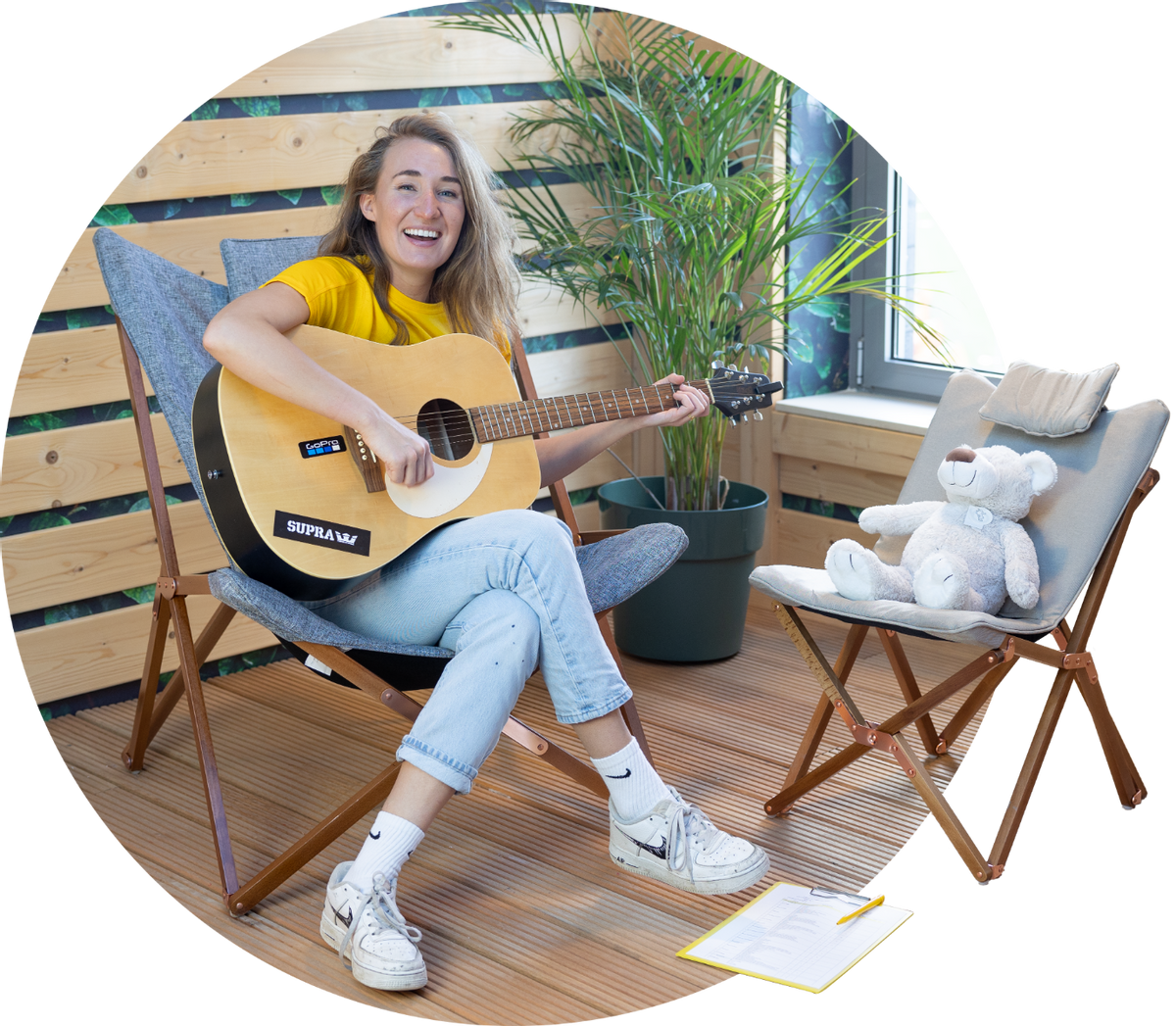 Bo-Camp Urban Outdoor Bloomsbury vlinderstoel - Grijs - L