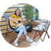 Bo-Camp Urban Outdoor Bloomsbury vlinderstoel - Grijs - L
