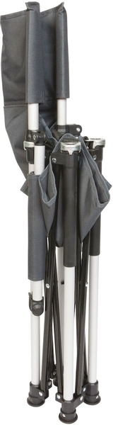 Bo-Camp Compact camping kinderstoel - Grijs / ingeklapt