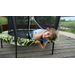 EXIT Tiggy Junior 140 cm zwart/groen trampoline + veiligheidsnet buiten