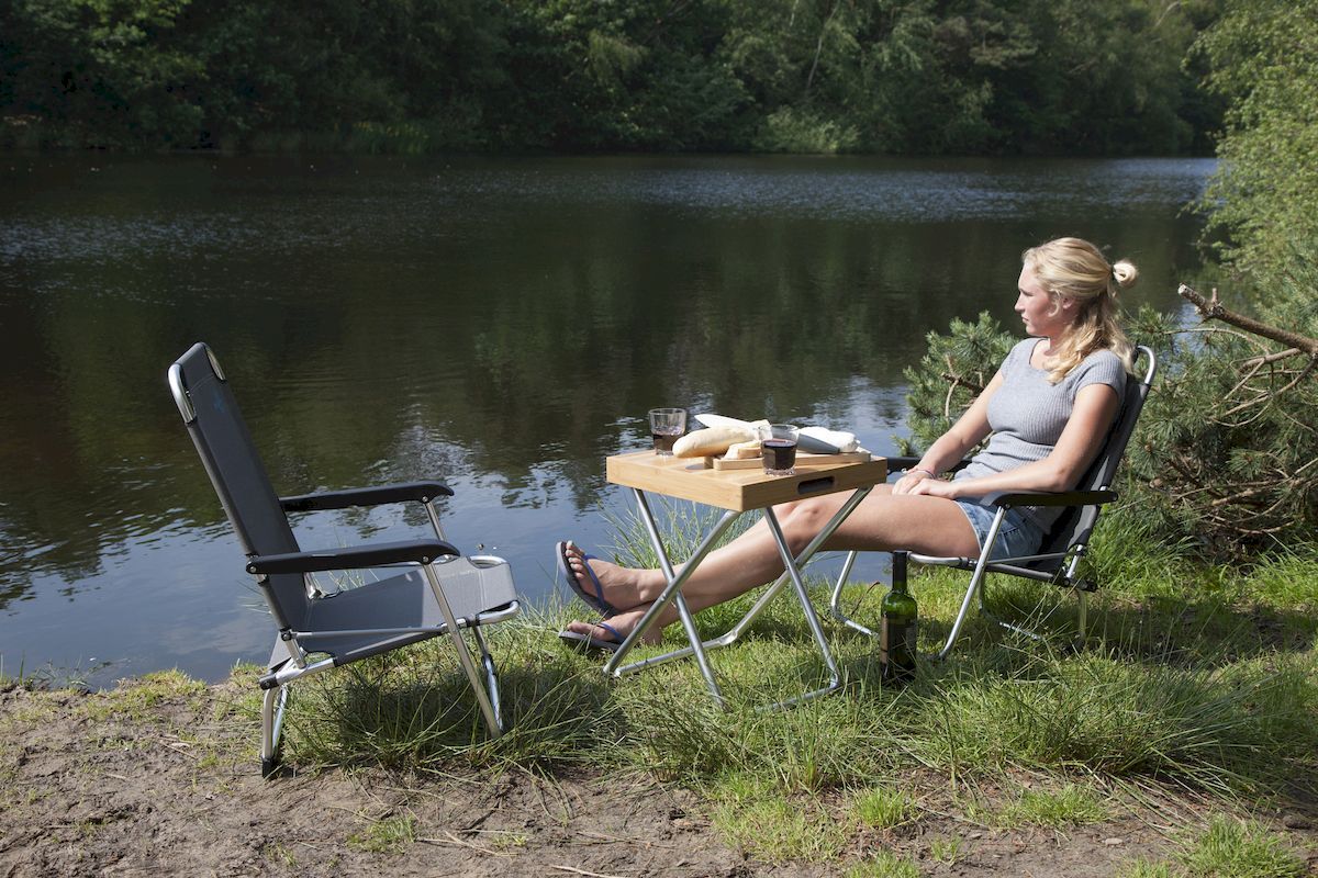 Bo-Camp Copa Rio Beach klapstoel - Graphite sfeerbeeld