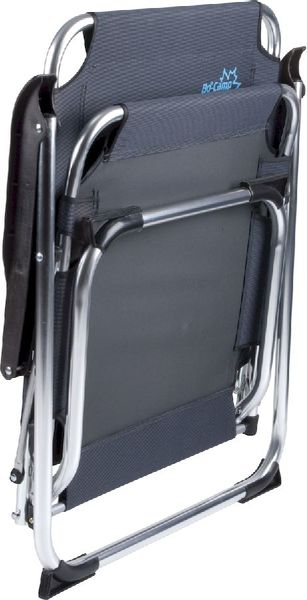 Bo-Camp Copa Rio Comfort klapstoel - Graphite opgeklapt