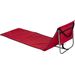 Bo-Camp Lota strandmat/strandstoel - Rood achterkant 