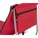 Bo-Camp Lota strandmat/strandstoel - Rood achterkant close up 