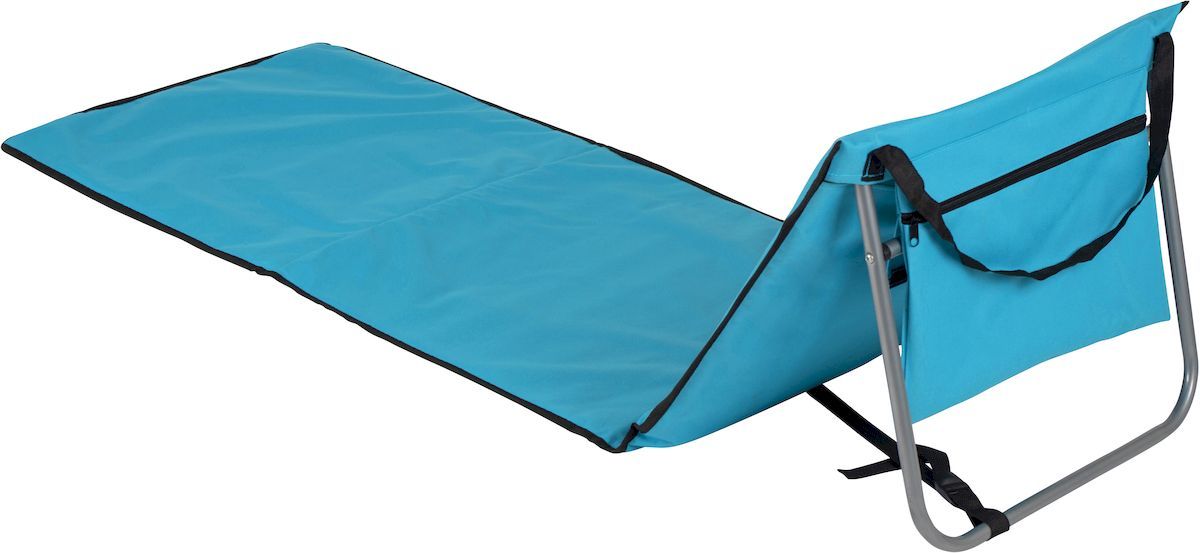 Bo-Camp Lota strandmat/strandstoel - Blauw achterkant